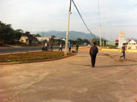 Hiện trường xảy ra vụ mâu thuẫn