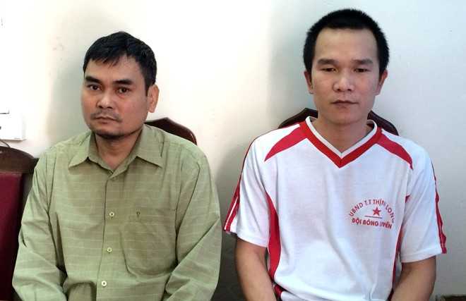 Đỗ Kim Nhật và Đỗ Nhật Tây. Ảnh: Tùng Lâm.