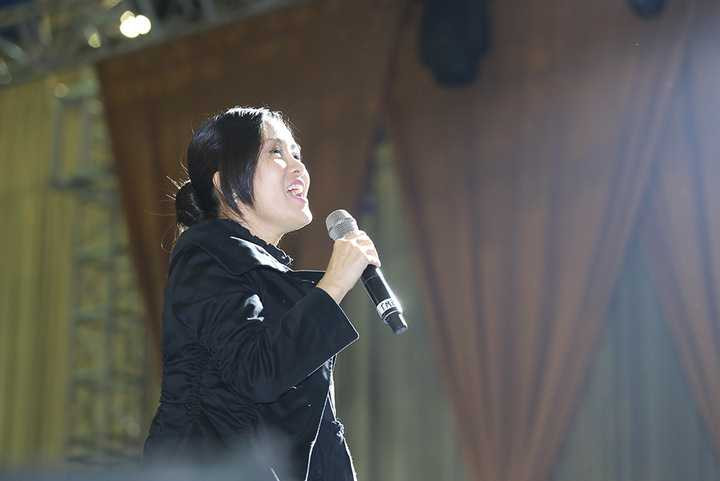 Hồng Nhung rạng rỡ trong cái rét Hà Nội