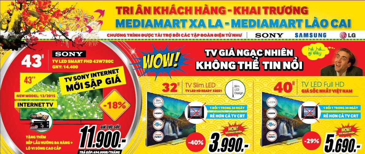 Media Mart sập giá 10.000 sản phẩm đón tết Bính Thân 2106