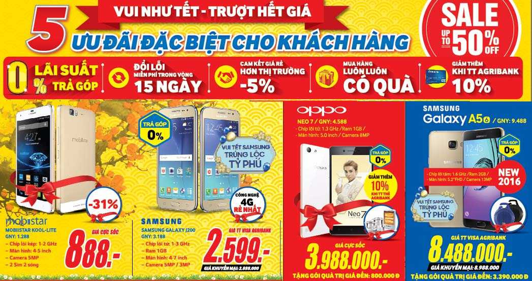 Media Mart sập giá 10.000 sản phẩm đón tết Bính Thân 2106