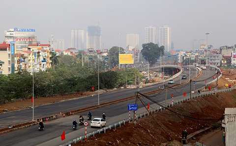 Đường vành đai 2, Nhật Tân - Cầu Giấy, Hà Nội, thông xe, 6.000 tỷ