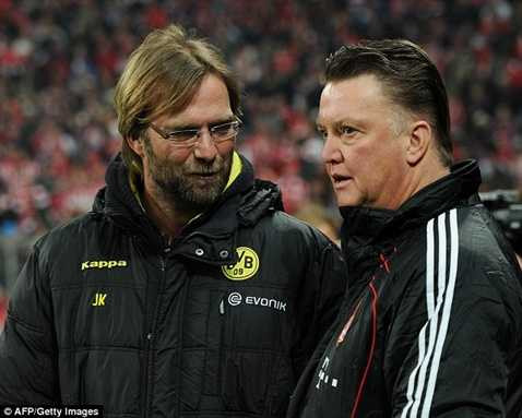 Cuộc đối đầu giữa Klopp và Van Gaal sẽ rất thú vị Cuộc đối đầu giữa Klopp và Van Gaal sẽ rất thú vị