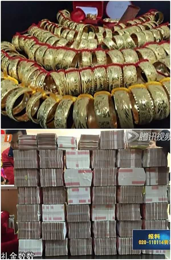 Rình rang đám cưới con đại gia: Vàng đeo 'gãy cổ', hồi môn chở bằng ô tô