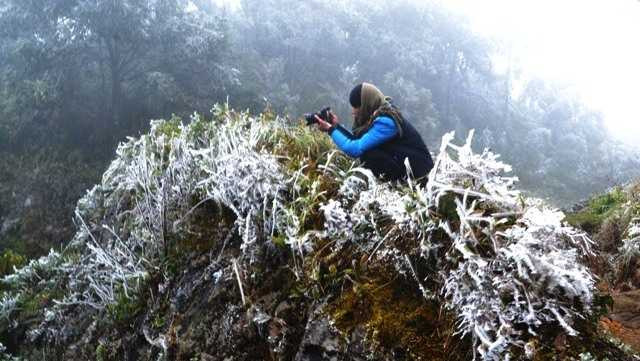 Đợt lạnh kỷ lục sắp tới có thể khiếnvùng núi xuất hiện băng giá và mưa tuyết 