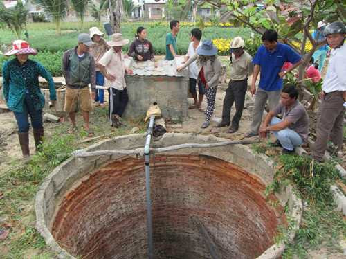 Khu vực giếng nước ông Hiệp, nơi nạn nhân tử vong