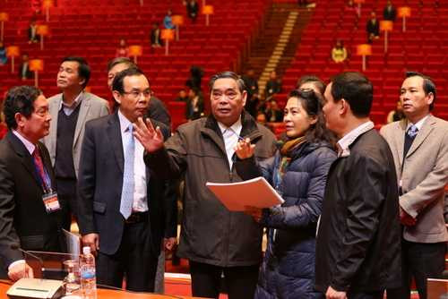 Kiểm tra Hội trường chính, nơi diễn ra Đại hội XII