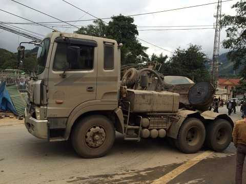 Chiếc xe tải gây tai nạn