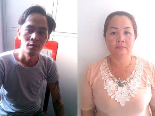 Long và Ngân tại cơ quan điều tra