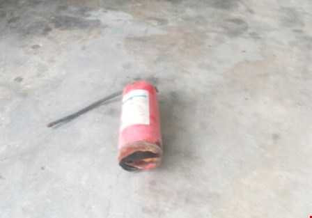 Bình chữa cháy nhà ông Nhân nổ 