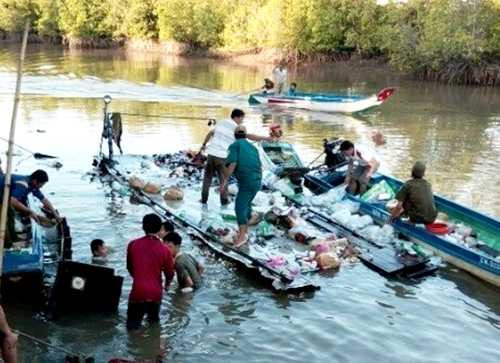 Hiện trường vụ nổ. Ảnh: Phúc Hưng