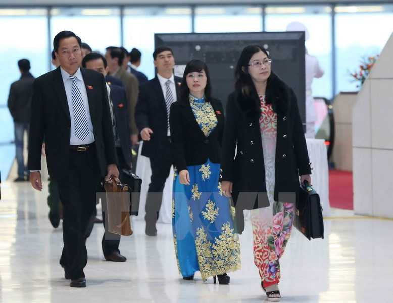 Ảnh: Các đại biểu dự Đại hội Đảng toàn quốc lần thứ XII