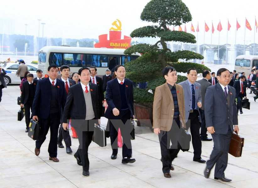 Ảnh: Các đại biểu dự Đại hội Đảng toàn quốc lần thứ XII