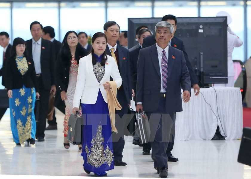 Ảnh: Các đại biểu dự Đại hội Đảng toàn quốc lần thứ XII