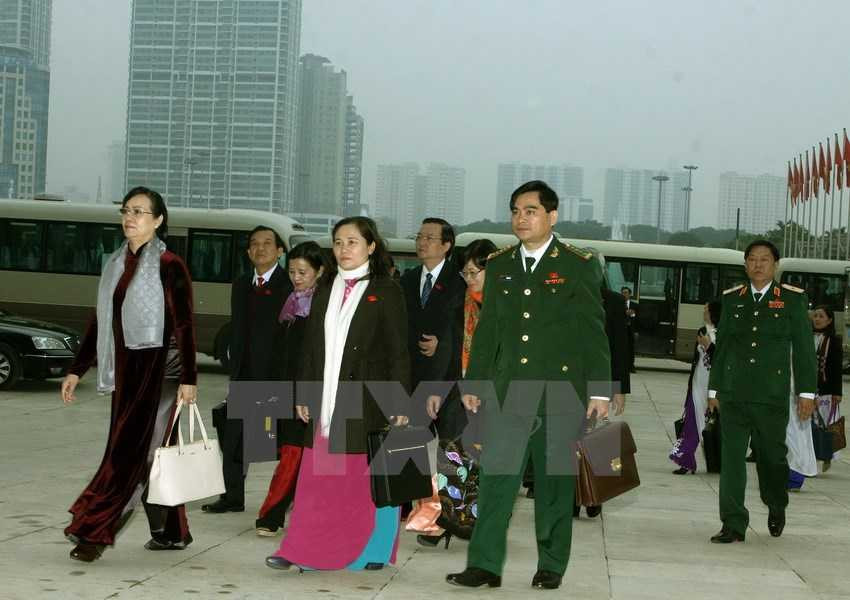 Ảnh: Các đại biểu dự Đại hội Đảng toàn quốc lần thứ XII