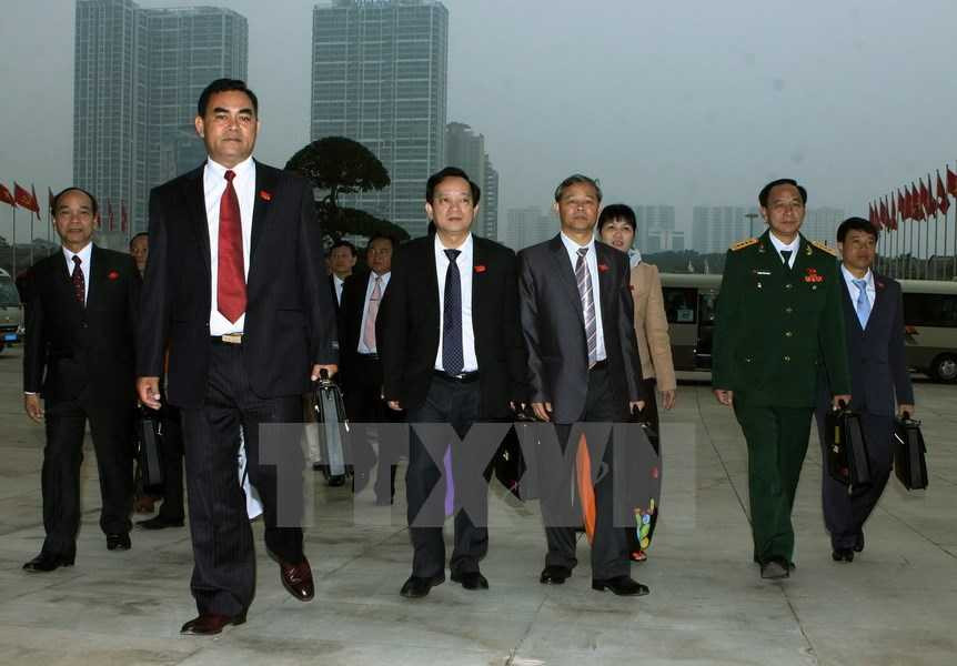 Ảnh: Các đại biểu dự Đại hội Đảng toàn quốc lần thứ XII