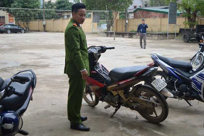 Xe máy Exciter bị Niềm lấy trộm. Ảnh: Văn Được.