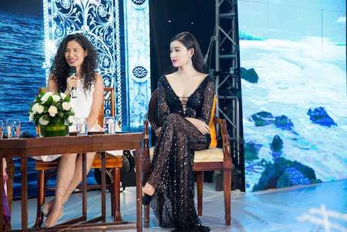 Á hậu Huyền My và NTK Thuỷ Nguyễn.