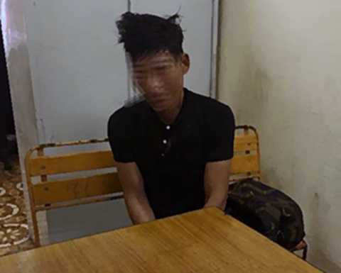 Đối tượng nghi vấn tại cơ quan Công an