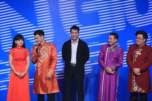 Bốn khách mời Trương Thế Vinh, Cát Phượng, Chiến Thắng và Gia Bảo.