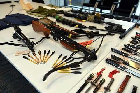 Kho vũ khí với rất nhiều chủng loại