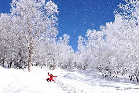Công viên phủ đầy tuyết ở Cát Lĩnh