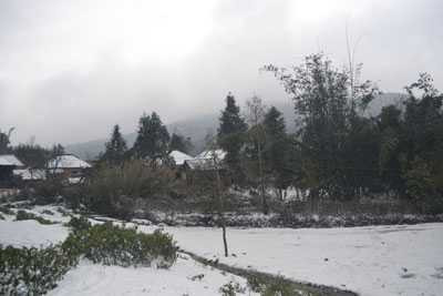 Lào Cai vẫn trắng xóa, chưa có dấu hiệu giảm băng tuyết