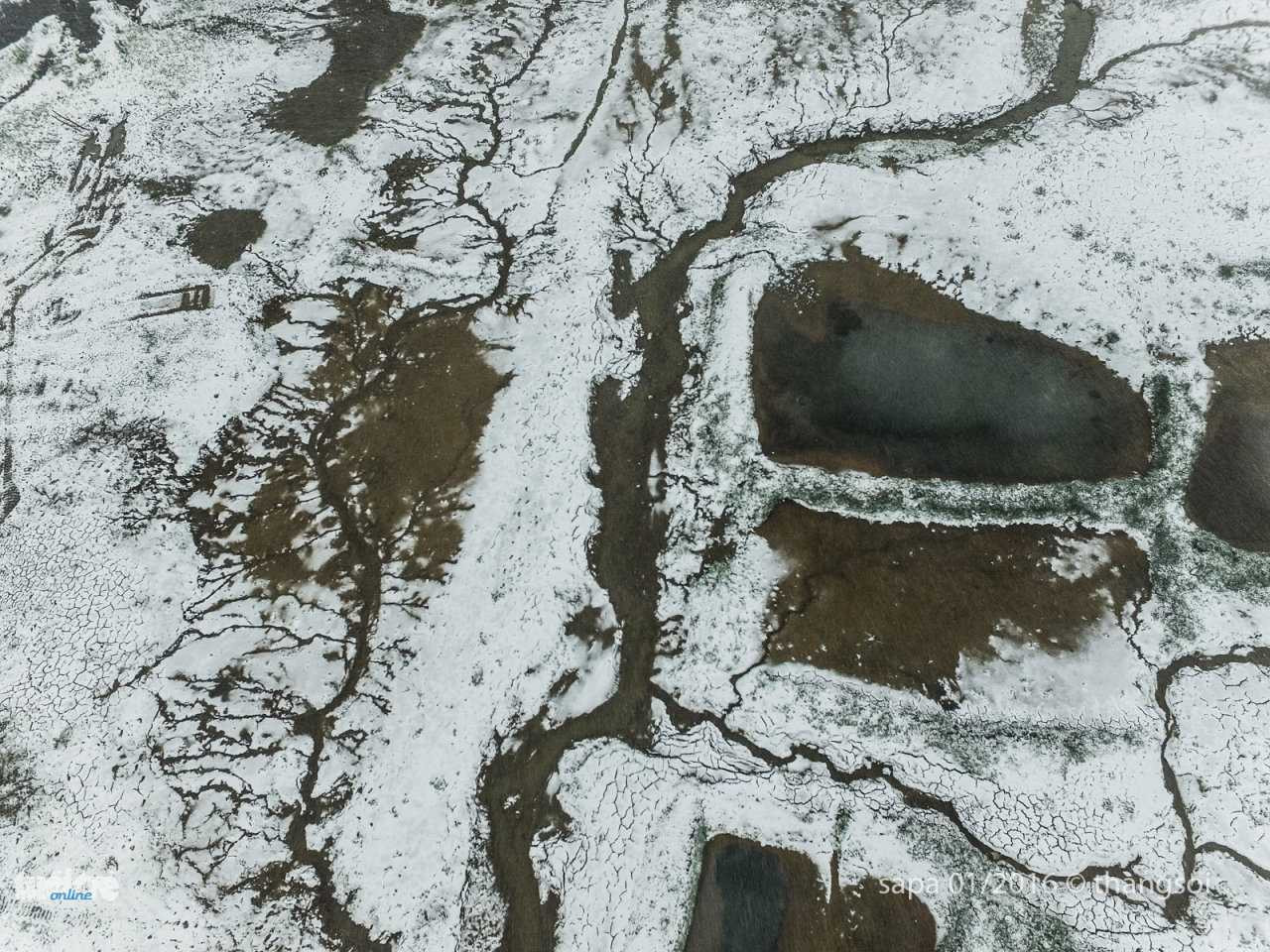 Toàn cảnh Sa Pa trắng xoá nhìn từ trên cao