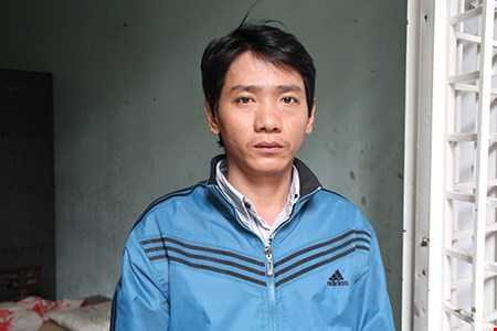 Huyền tại cơ quan công an.