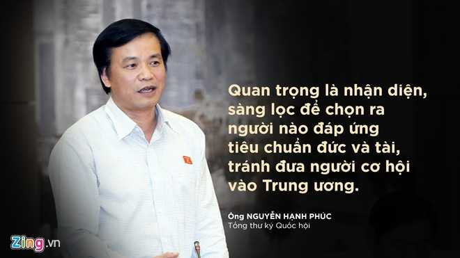 Ông Nguyễn Hạnh Phúc nói về tiêu chuẩn của Ủy viên Ban chấp hành Trung ương.