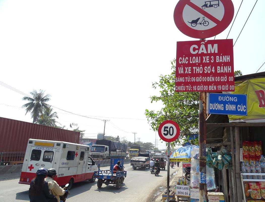  Khu vực Tân An - Bình Chánh cũng đã được thay bằng biển 50km/h