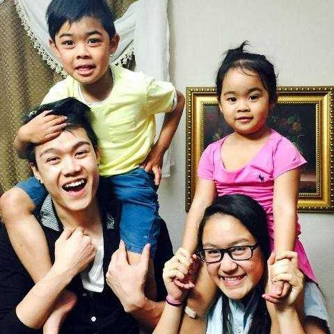 Bốn người con của Thu Phương. Ảnh: TL Bốn người con của Thu Phương. Ảnh: TL