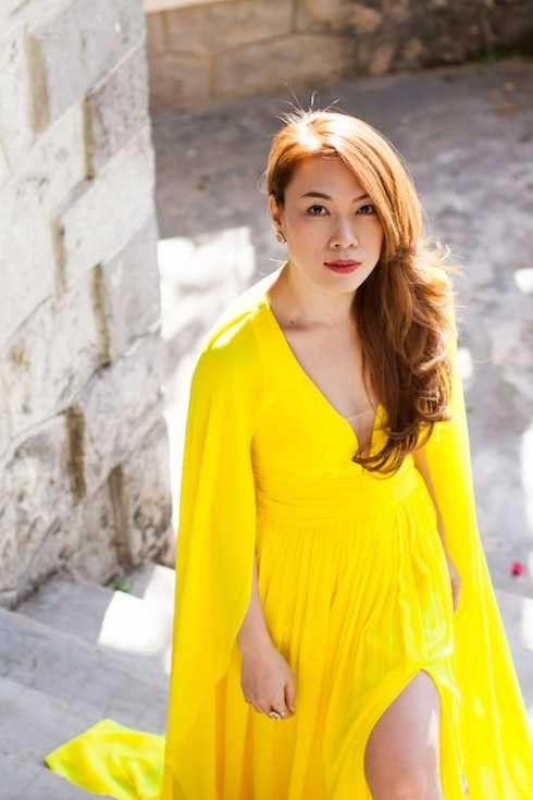 Đây cũng là màu sắc được nhận xét là rất hợp với cô.