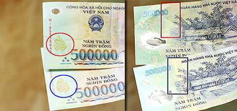 Tiền giả đang được rao bán công khai