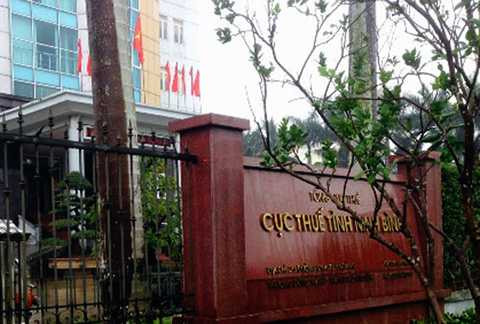 Cục thuế tỉnh Ninh Bình, nơi vừa bị trộm đột nhập vào đêm 28/1/2015. Cục thuế tỉnh Ninh Bình, nơi vừa bị trộm đột nhập vào đêm 28/1/2015.