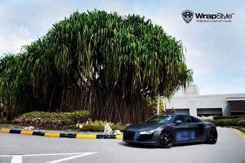  Chưa dừng lại ở đó, WrapStyle còn trình làng bản độ Audi R8 mang phong cách người dơi. 