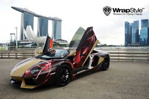  Hay Lamborghini Aventador mang phong cách Iron Man. 