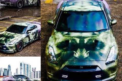  Cuối cùng là một chiếc Nissan GT-R đậm chất chiến binh người khổng lồ xanh Hulk. 