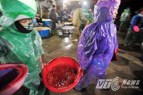 Một tiểu thương tại chợ cho biết, cá chép vàng thường sống rất khỏe, có thể nuôi trong chậu 2, 3 ngày trước khi được thả ra hồ. 