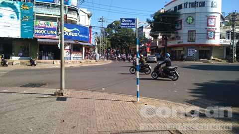 Ngã tư nơi anh Kha bị bắn chết