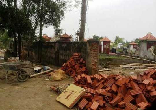 Nghĩa trang xã Vĩnh Thành nơi kẻ gian đào mộ mới chôn, trộm một phần thi thể người chết