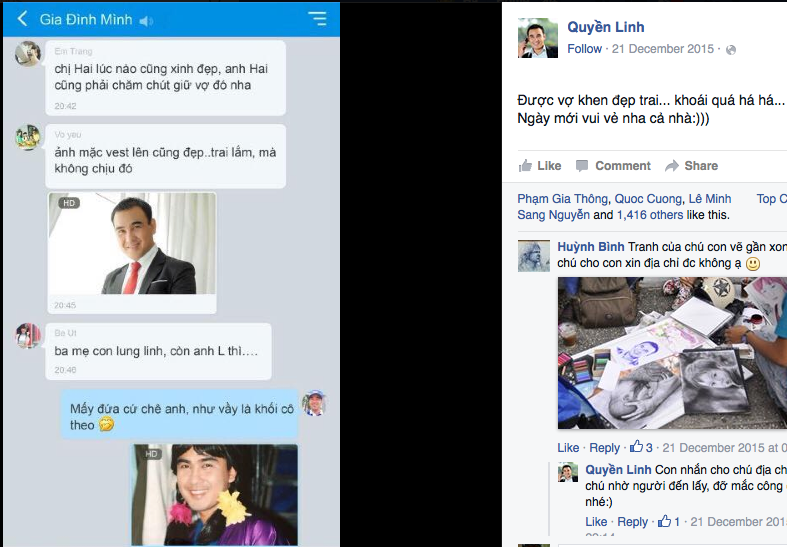 Dạ Thảo khéo léo khen Quyền Linh.