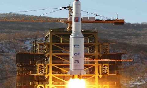 Tên lửa Unha-3 của Triều Tiên được phóng vào tháng 12/2012.