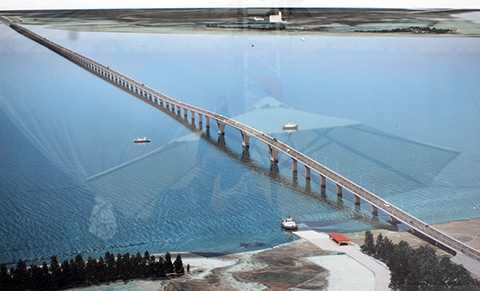 Mô hình cầu vượt biển Tân Vũ - Lạch Huyện dài nhất Việt Nam