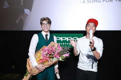 Noo Phước Thịnh và MC Ngọc Trai.