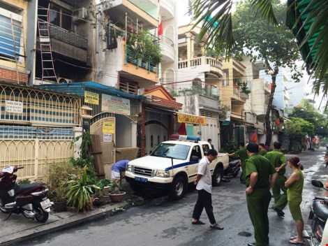 Hiện trường vụ cháy.