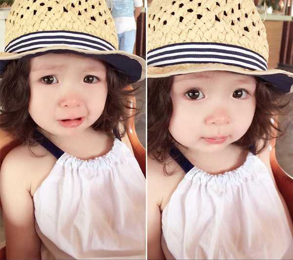 Hai biểu cảm trái ngược siêu dễ thương của bé Cadie: vừa khóc ăn vạ xong đã làm dáng cho mẹ chụp hình ngay được. Hai biểu cảm trái ngược siêu dễ thương của bé Cadie: vừa khóc ăn vạ xong đã làm dáng cho mẹ chụp hình ngay được.