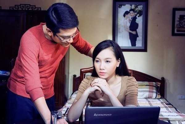 MC Minh Hà - Chí Nhân trong 'Hôn nhân trong ngõ hẹp'.