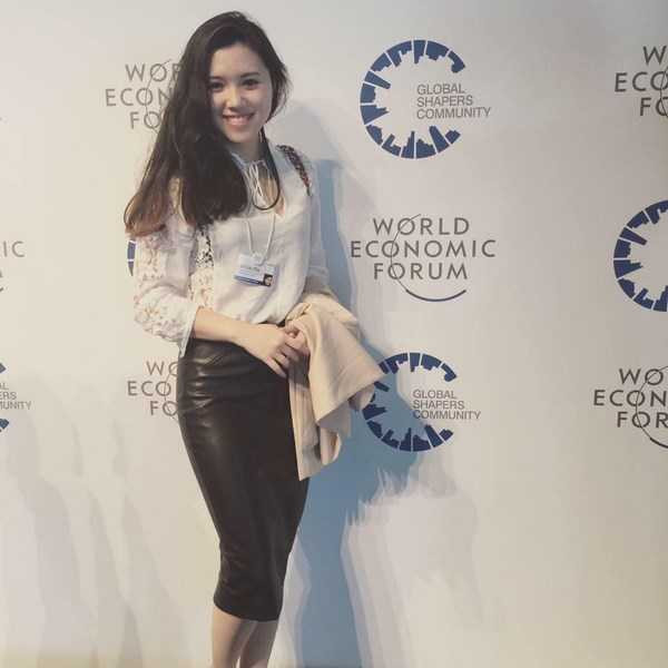 Vân tại cuộc họp thường niên AGM của Diễn đàn kinh tế thế giới - World Economic Forum.