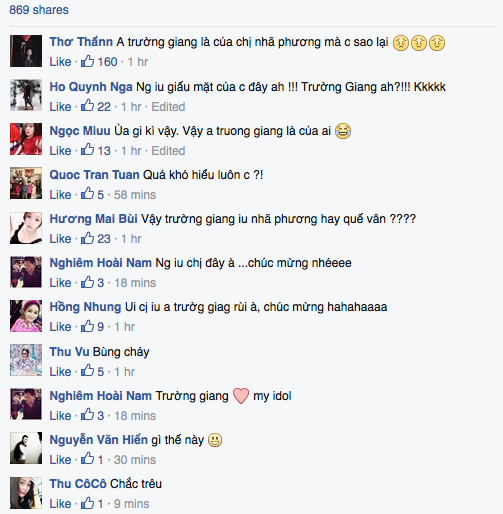 Phản ứng trái chiều của bạn bè Quế Vân.